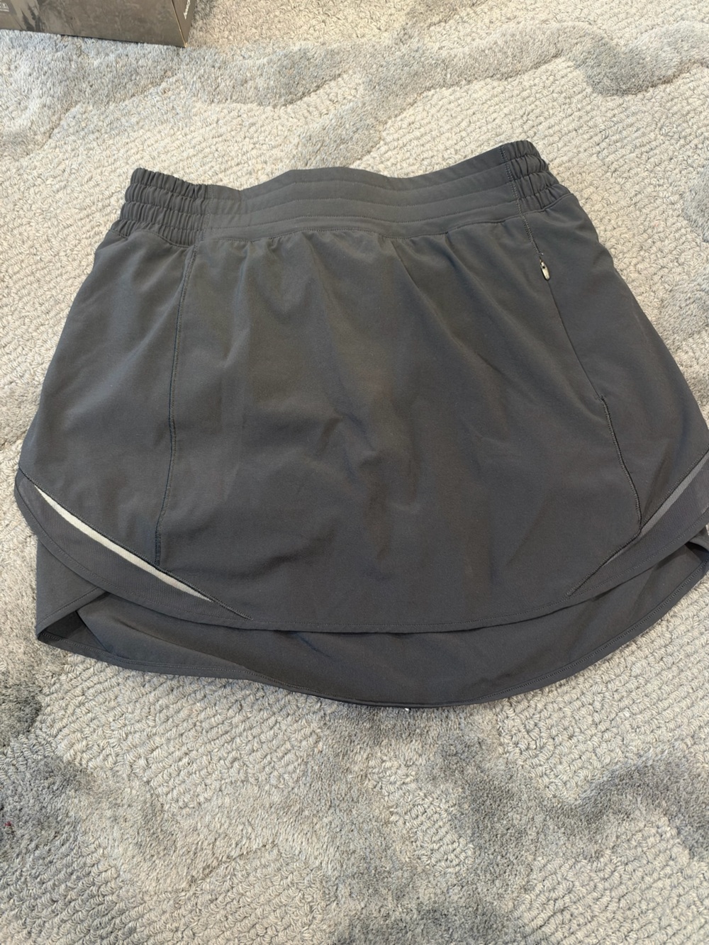 lululemon athletica Black Athletic Skort with Reflective Trim